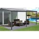 Alumínium pergola Wall 43 antracit + clear PC