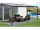 Alumínium pergola Wall 43 antracit + opal PC