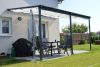 Alumínium pergola Wall 53 antracit + clear PC