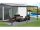 Alumínium pergola Wall 53 antracit + opal PC