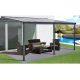 Alumínium pergola Wall 53 antracit + opal PC