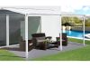 Alumínium pergola Wall 53 fehér + clear PC
