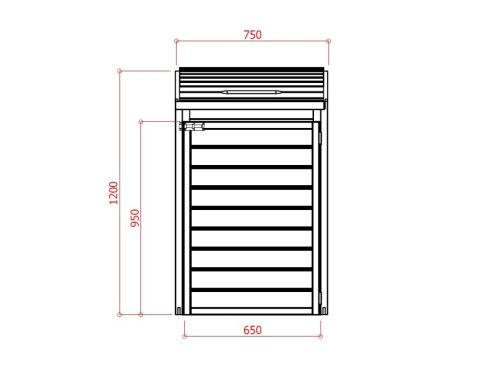 Kerti tároló doboz S751
