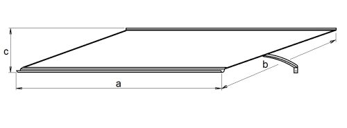 Bejárati előtető RUMBA XL 197/54 antracit