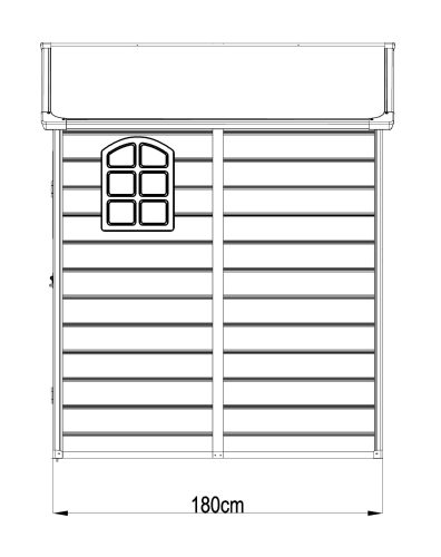 Műanyag kerti ház Longford 66