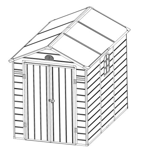 Műanyag kerti ház Longford 69