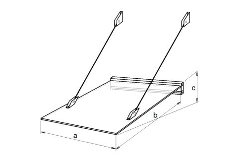 Bejárati tető fehér LAZUR 150/97