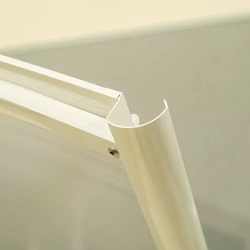 Bejárati tető fehér Topaz 130/70