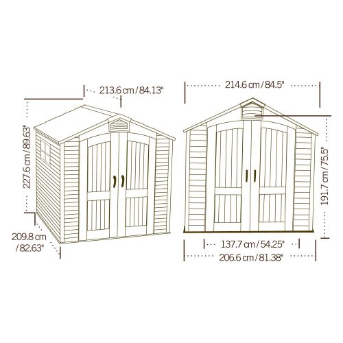 Műanyag kerti ház 60014 / 60190 FOX