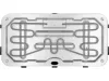 Lund elektromos grill álló 2200w 50x25 cm