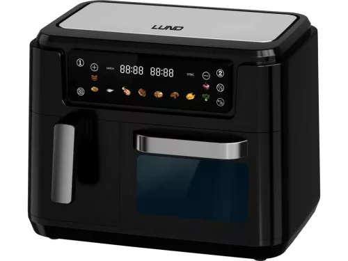 Lund forrólevegős fritőz 2400W 3,5L+7,5L fekete