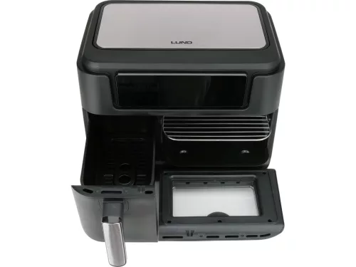 Lund forrólevegős fritőz 2400W 3,5L+7,5L fekete