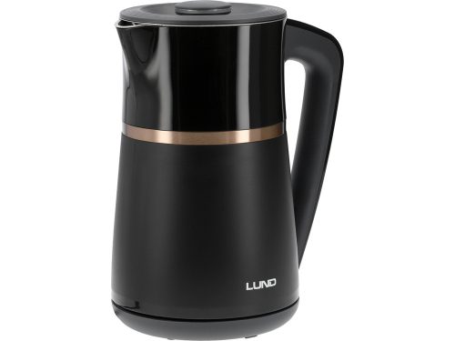Lund elektromos vízforraló 1,7 l hőmérséklet szabályozóval fekete