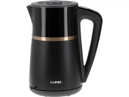Lund elektromos vízforraló 1,7 l hőmérséklet szabályozóval fekete
