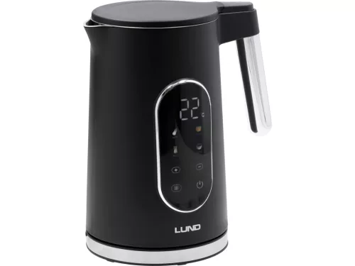 Lund vízforraló 1,7 l, hőmérséklet-szabályozással, fekete