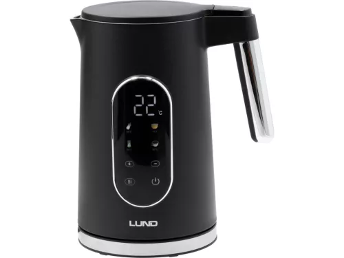 Lund vízforraló 1,7 l, hőmérséklet-szabályozással, fekete