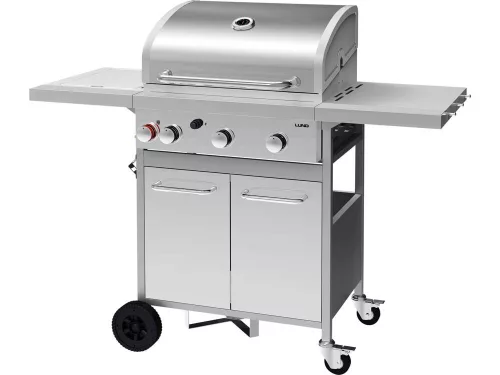 Lund Gázgrill 3+1, Öntöttvas rács, 12,8 KW