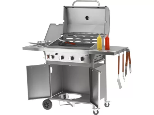 Lund Gázgrill 4+1, Öntöttvas rács, 16 KW