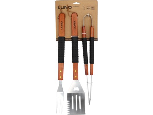 Lund grillkészlet 3 db, fa nyéllel