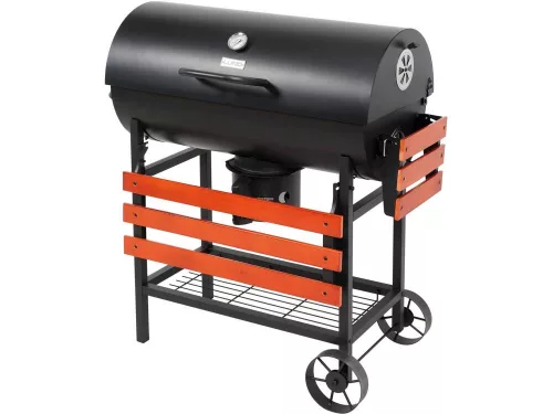 Lund faszenes kerti grill fa polcokkal 104x66x95,5/108cm