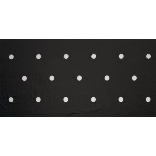 takarófólia Salátához fekete 20 mikron 45x60mm-0,95x5m, ültetési lyukakkal