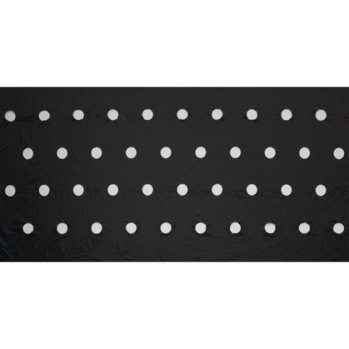 takarófólia gyógynövényekhez fekete 20 mikron 100x60mm-0,95x5m ültetési lyukakkal
