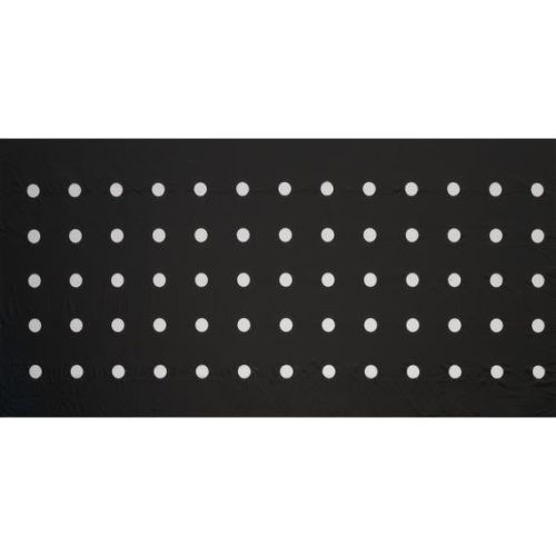 takarófólia kis zöldségekhez fekete 20 mikron 175x45mm 0,95x5m,ültetési lyukakkal