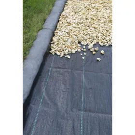 talajtakaró, fekete, 1 x 25 m 100 g/m2