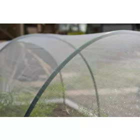 rovar elleni védőháló zöldségeskertekhez, 2x10m átlátszó, 38g/m2