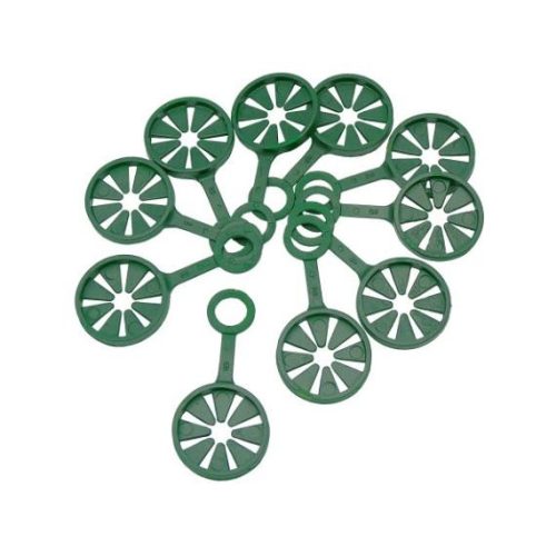 bambusz növénytámaszhoz rögzítő, zöld.kerek átm.11mm/10db