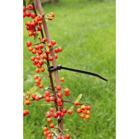 rögzítő műanyag 15cm, 25db-os szett fekete