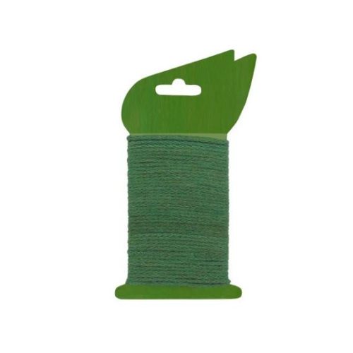 flexibilis rögzítő, csavart, fémkeretben,átm:2,75mmx10m 55g, zöld