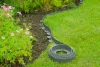 polietilénből készült gyepszegély 5 cm x 10 m szürke
