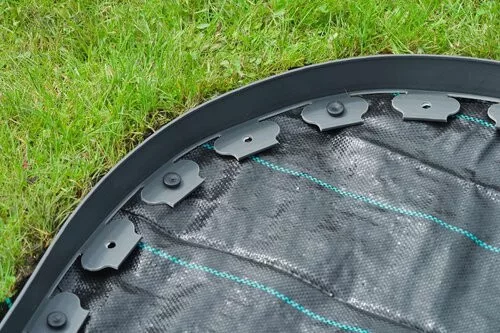 polietilénből készült gyepszegély 5 cm x 10 m szürke