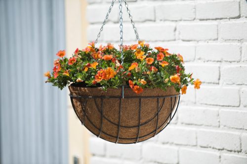 virágtartó kosár függő kerek 25 cm