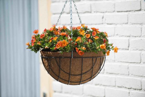 virágtartó kosár függő kerek 40 cm