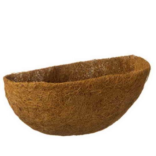 kókuszkosár fali félkör 40 cm