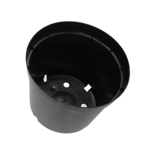 műanyag cserép fekete 1l H10,4x ?13,2cm szett 6db-os