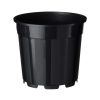 műanyag cserép fekete 4,5l H18,9x?21cm szett 2 db-os