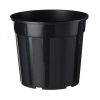 műanyag cserép fekete 10l H23,4x?27cm