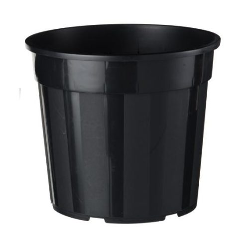 műanyag cserép fekete 10l H23,4x?27cm
