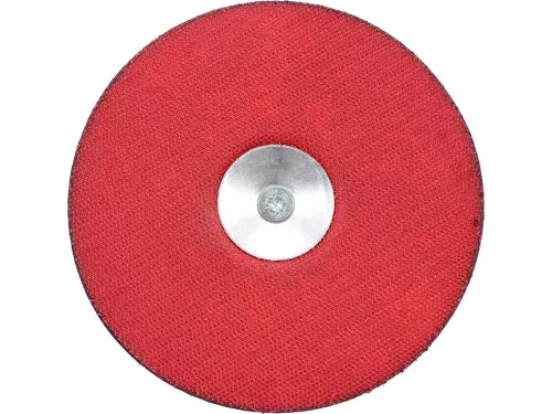 Csapos gumitányér 125 mm tépőzáras hatszögletű szárral