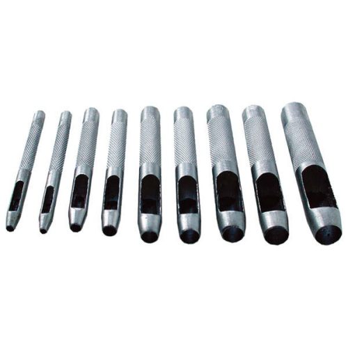 Bőrlyukasztó készlet, műanyag tartóban 9db, 2,5-10mm