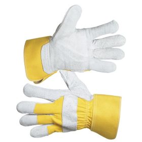 Extol kesztyű munkához, Eider, HS-01-002 10-es, marhahasíték, sárga