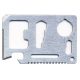 Extol túlélő kártya, 11 funkciós, tokkal 6,9×4,5×0,2cm, inox