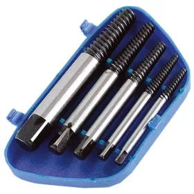 Extol törtcsavar kiszedő készlet, műanyag dobozban 5db, (3.5, 4.5, 6, 8, 10.5mm)