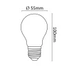 Halogén izzó A55 gömb E27 28W 2800K (370 lumen)