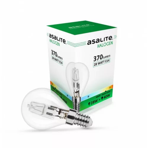 Halogén izzó G45 mini gömb E14 28W 2800K (370 lumen)
