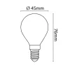 Halogén izzó G45 mini gömb E14 28W 2800K (370 lumen)