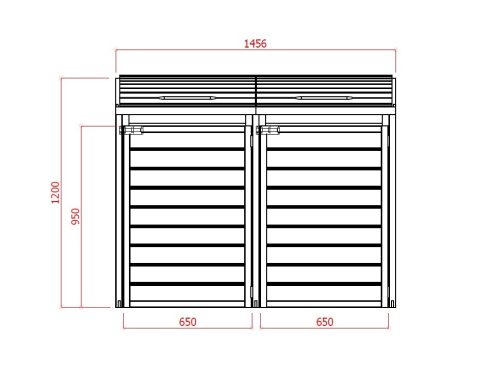 Kerti tároló doboz S752